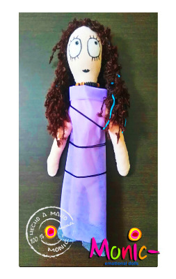 MUÑECAS GOTICAS DE TELA HECHAS A MANO, UNICAS